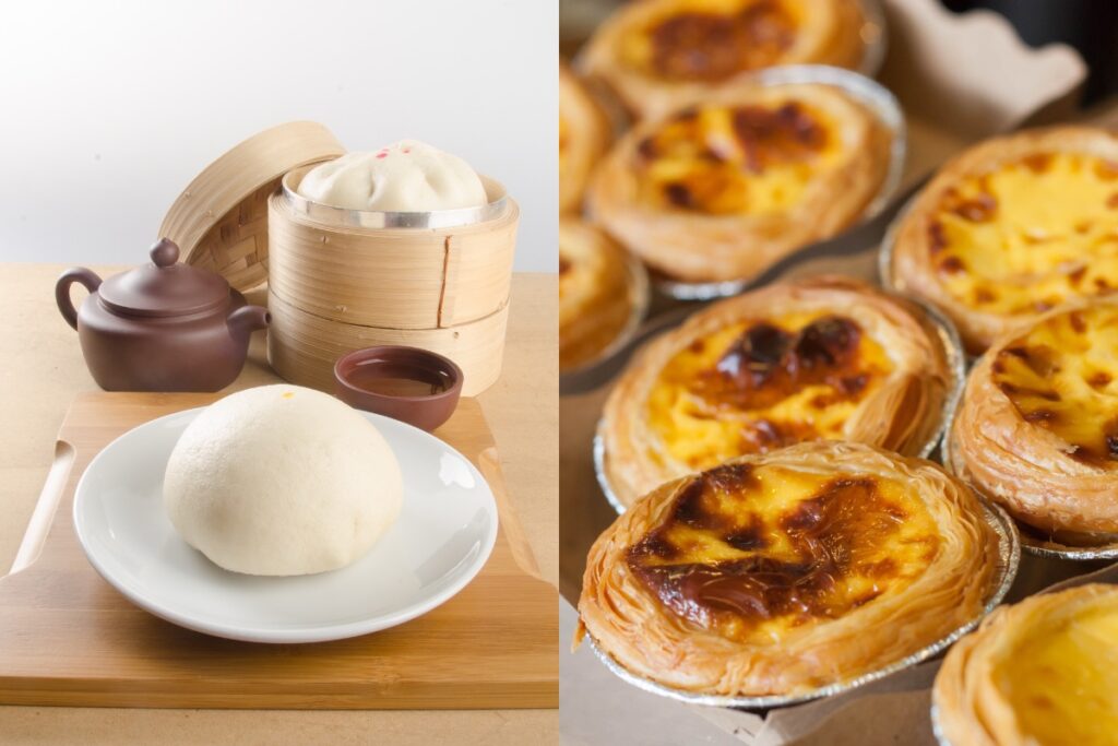 傳統經典:豆沙包、蛋塔